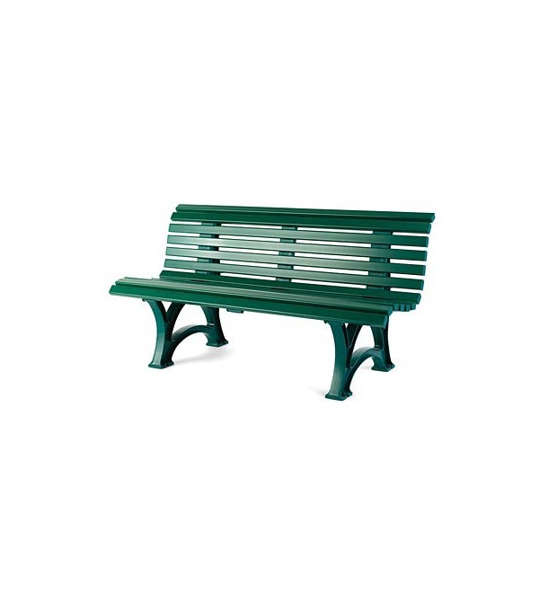 Green Weatherproof Resin Garden Bench Outdoor Patio Furniture Chair Picture 1 Of
