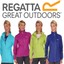 REGATTA LADIES CORINNE III WATERPROOF PACKAWAY JACKET BLUE PURPLE AQUA RWW245