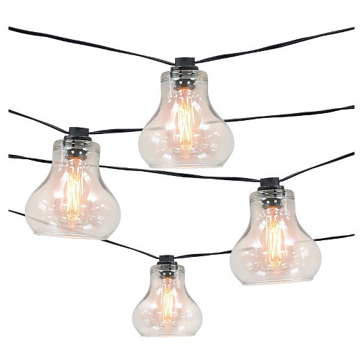 10ct Decorative String Lights Gl Cover With Edison Bulb Smith 10ct Decorative String Lights Gl Cover With Edison Bulb Smith Hawken Ebay