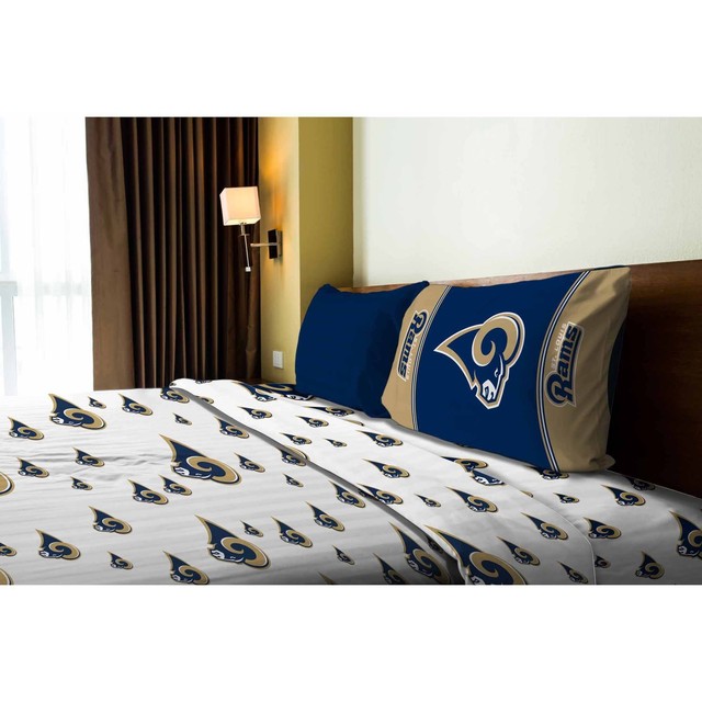 St Louis Rams Bedding Designs Nfl St Louis Rams Logo Twin Single Sheet Set Football Sheets Sports