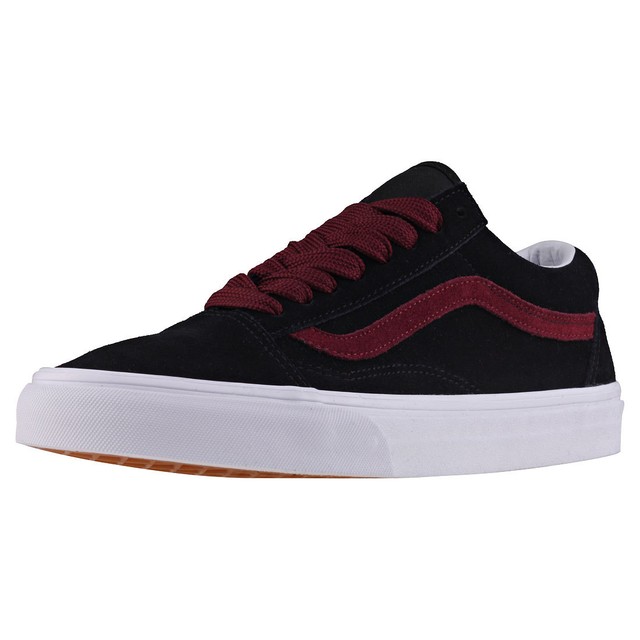 Vans Old Skool Oversized Lace Unisex Black Burgundy Scarpe da Ginnastica 11 UK Vans Old Skool Oversized Lace Unisex Black Burgundy Scarpe da Ginnastica 11 UK