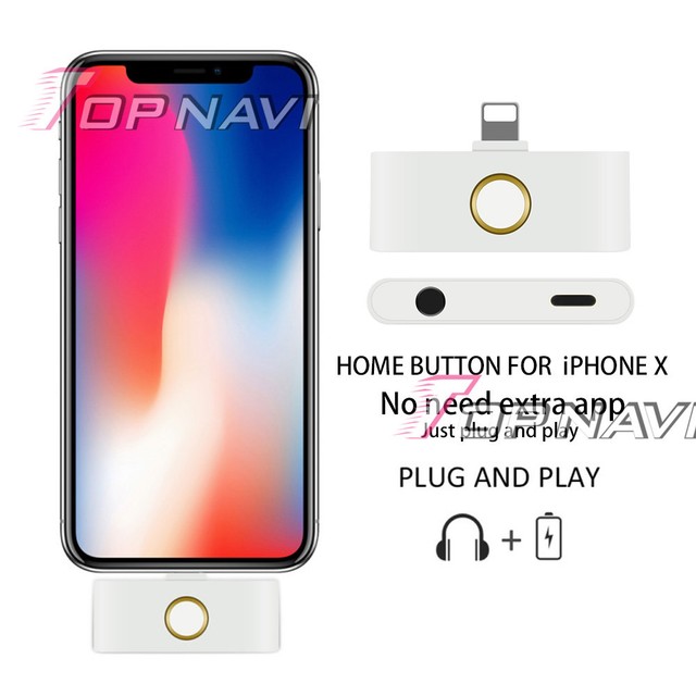 Iphone 6 Home Button Design Part - 26: 2018 IPhone X External HOME Button + Audio Jack Charger Plug For IPhone 6 7 8