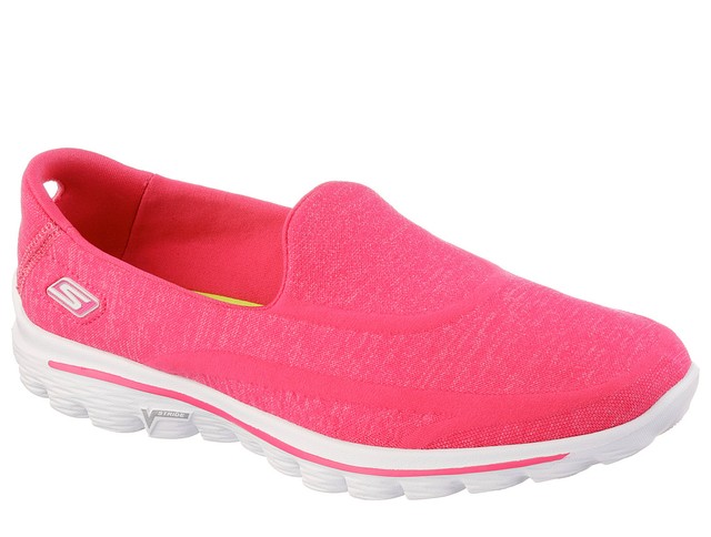 UK Cheap Skechers Go Walk 2 Super Sock Pink Women Trainers UK Cheap Skechers Go Walk 2 Super Sock Pink Women Trainers