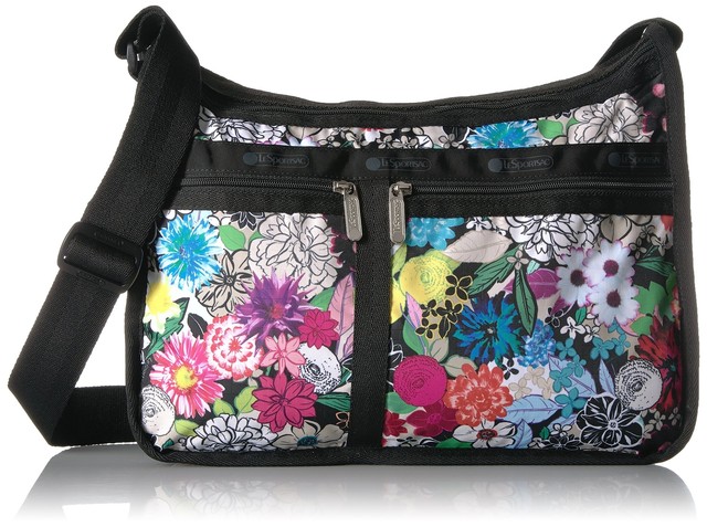 Lesportsac Sailing Fl Print Deluxe Everyday Bag Ebay Lesportsac Classic Deluxe Everyday Bag Sunlight Fl