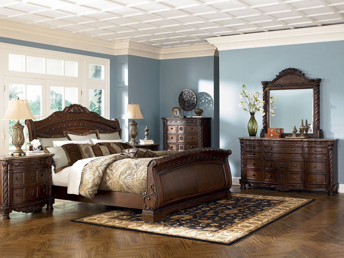 Ashley Furniture North S Sleigh Bedroom Set Ends June 20 Picture 1 Of