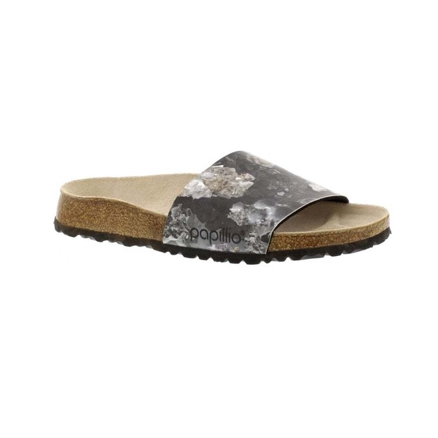Birkenstock Cora Papillio Birkoflor Narrow Donna Black Grey Sandali 40 EU Birkenstock Cora Papillio Birkoflor Narrow Donna Black Grey Sandali 40 EU