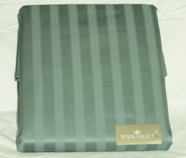 Jcp Royal Velvet Stripe Grommet Panel Pairs Lined100 Cotton 84 Jcp Royal Velvet Stripe Grommet Panel Pair Lined 100 Cotton 84 Blue Nip