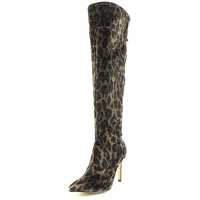 Guess Women's Valerine Pointed Toe Synthetic Over the Leopard Fabric Size 6.0 Guess Women's Valerine Pointed Toe Synthetic Over the Leopard Fabric Size 6.0