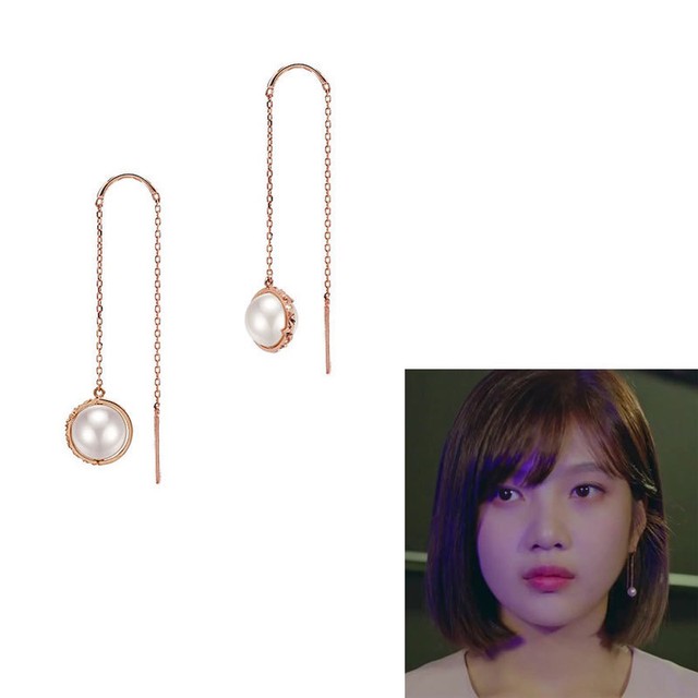 Lovcat Bijoux 14k Pink Gold Earrings Swarovski Pearl Red Velvet Joy Lovcat Bijoux 14k Pink Gold Earrings Swarovski Pearl Red Velvet Joy