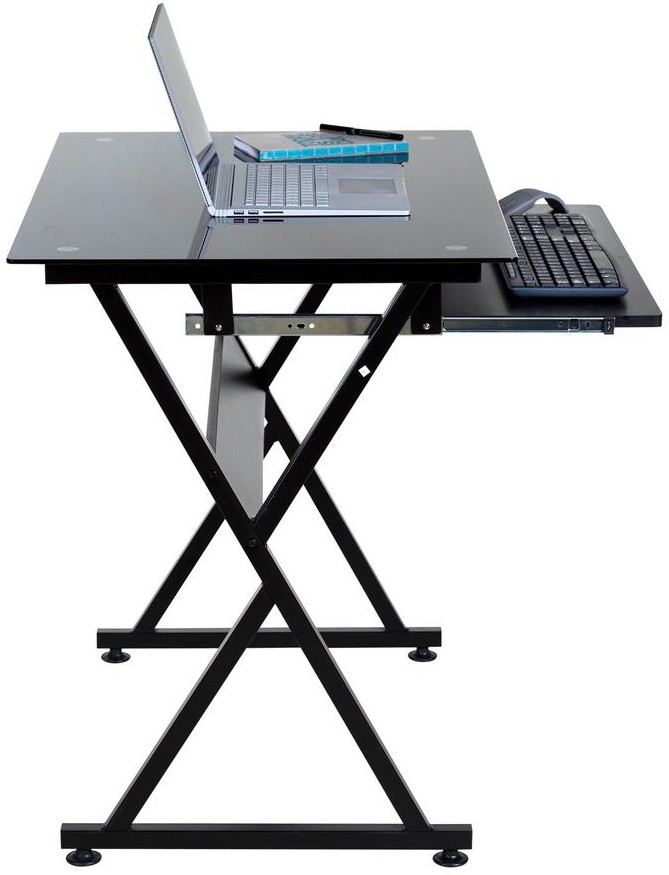 Onespace 50jn1205 Home Office Desks Ultramodern Glass Computer Desk 2