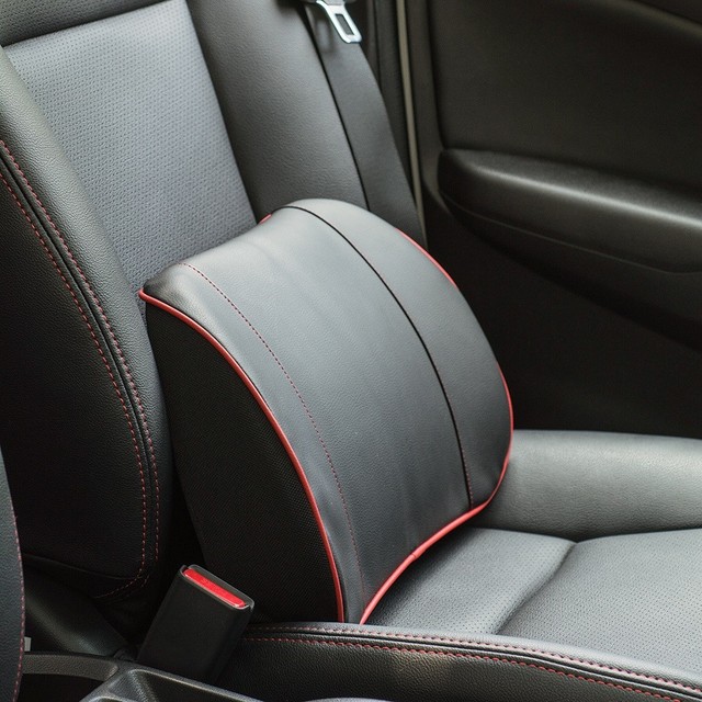 Memory Foam Lumbar Back Support Cushion Pillow Home Car Office Seat Memory Foam Lumbar Back Support Cushion Pillow Home Car Office Seat Chair Black