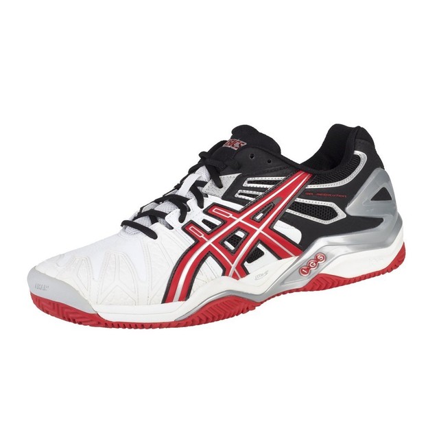 Asics Gelresolution 5 Clay E302Y0123 bianco scarpe basse Asics Gelresolution 5 Clay E302Y0123 bianco scarpe basse