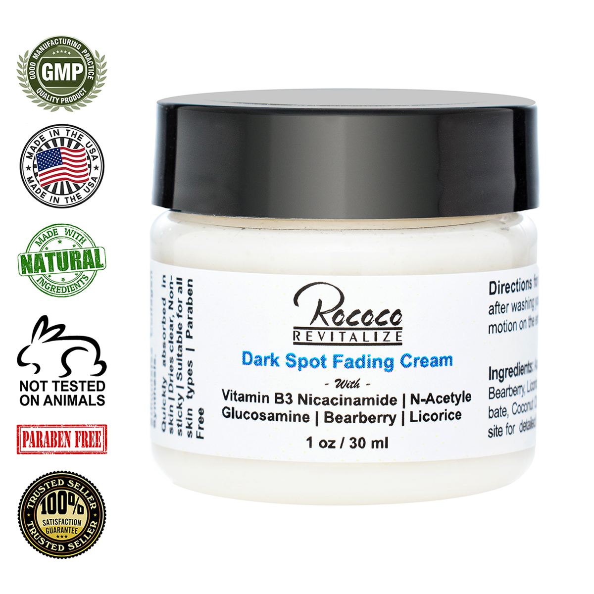 Dark Spot Fading Cream with Vitamin B3 NAG Bearberry Licorice - 1oz Yosoo 1Pack Bamboo Charcoal Mask Blackhead Acne Treatments Removal Pore Cleansing Peel-off Nose Mask, Peel-off Mask, Ance Mask
