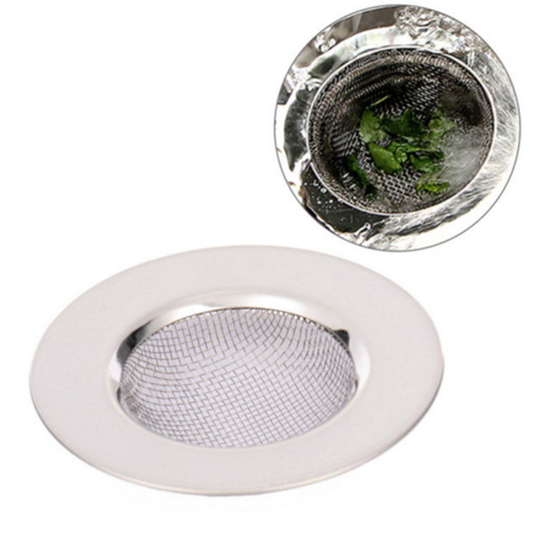 1x Stainless Steel Kitchen Bathroom Round Mesh Sink Strainer Drain Picture 1 Of 7