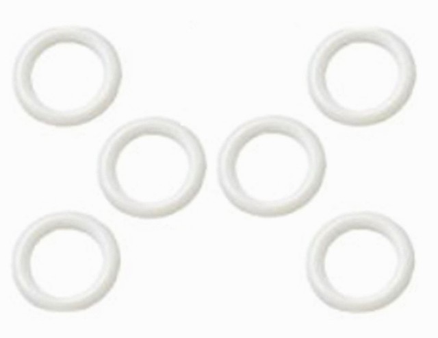 25mm Plastic Curtain Rings M J S 5787 25mm Plastic Curtain Rings Quantity 6 M J S 5787