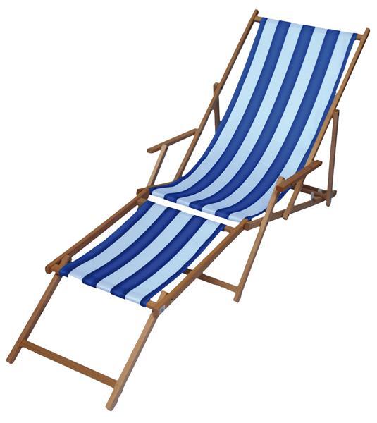Liegestuhl / Strandstuhl mit Fußteil blau gestreift | eBay Liegestuhl / Strandstuhl mit Fußteil blau gestreift | eBay