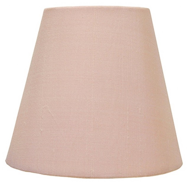 Upgradelights 6 Inch Mini Chandelier Shade Pink Silk Lamp Clip 6 Inch Mini Chandelier Shade Pink Silk Lamp Clip On Uib21