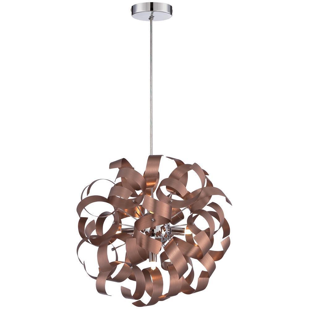 Quoizel Ribbons 5 Light Pendant In Satin Copper Rbn2817sg Picture 1 Of