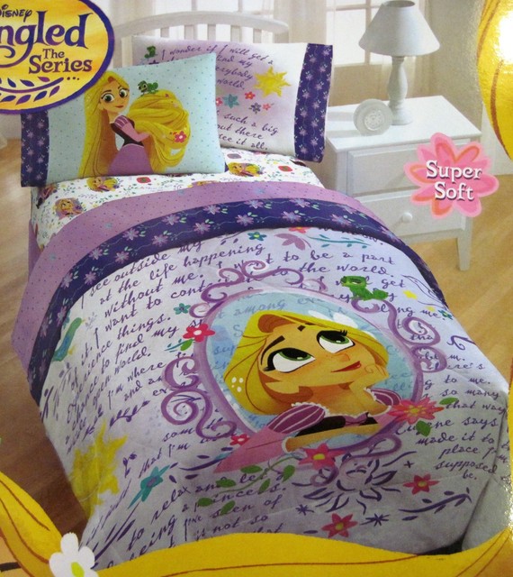 Disney Tangled Series Dreams Adventures Twin Comforter Sheet Set 4 Disney Tangled Series Dreams Adventures Twin Comforter Sheet Set 4 Pc Bedding