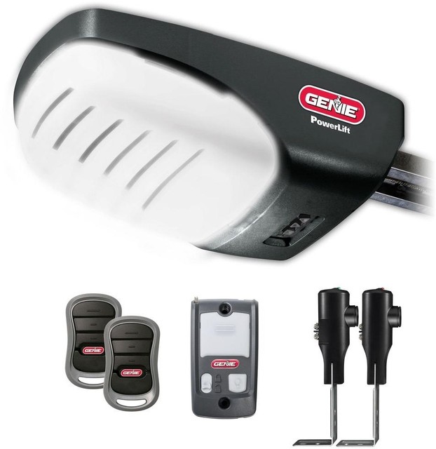 Genie Powerlift 500 Drive 1 2hp Garage Door Opener Genie Garage Door Opener Powerlift 1 2 Hp Direct Drive Remote Controls