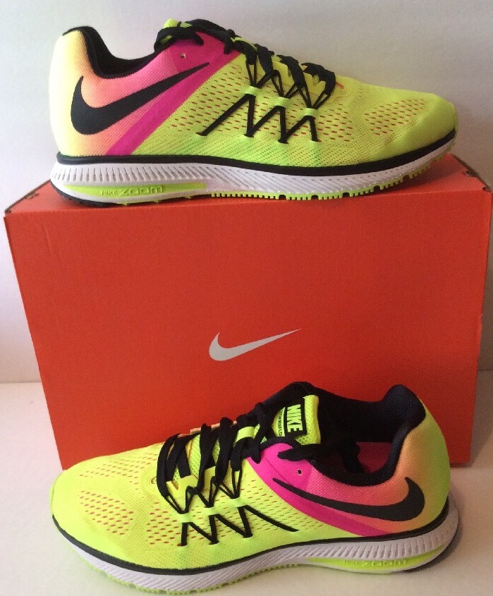 Nike Men's Crimson Green Zoom Winflo 3 OC Althletic Sneakers Shoes Ret New Nike Men's Crimson Green Zoom Winflo 3 OC Althletic Sneakers Shoes Ret New