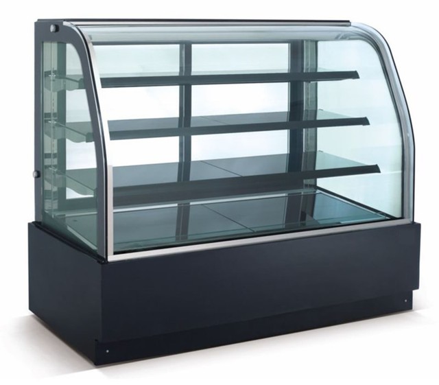 New Curved Glass 36 Refrigerated Cake Display Cooler Cold Bakery Pastry Case New Curved Glass 36 Refrigerated Cake Display Cooler Cold Bakery Pastry Case