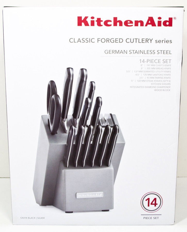 Kitchenaid Kkftr14sl Classic Forged Cutlery Series 14 Piece Set Kitchenaid Kkftr14sl Classic Forged Cutlery Series 14 Piece Set Stainless Steel
