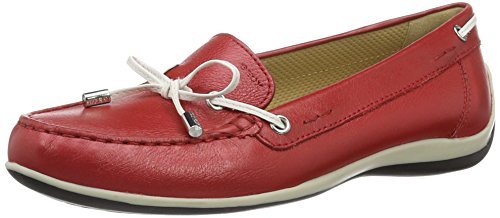 Geox D Yuki A Mocassini Donna Rosso RED/WHITEC0003 36 EU Geox D Yuki A Mocassini Donna Rosso RED/WHITEC0003 36 EU