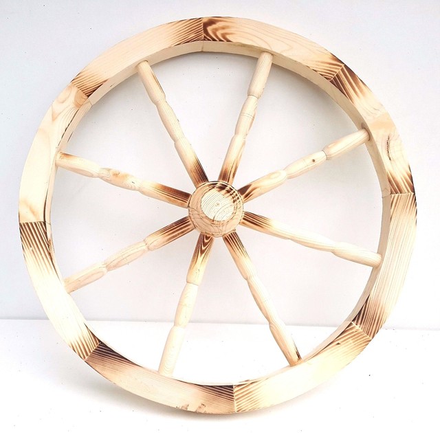 59cm Decorative Garden Cartwheel Ornamental Wooden Cart Wagon Wheels 59cm Decorative Garden Cartwheel Ornamental Wooden Cart Wagon Wheels