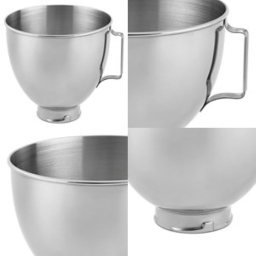 KitchenAid K45SBWH 4.5 Quart Stainless Steel Mixing Bowl Handle ... KitchenAid K45SBWH 4.5 Quart Stainless Steel Mixing Bowl Handle ...