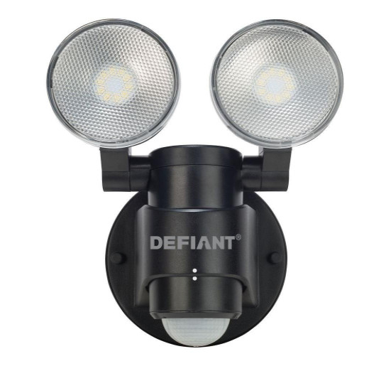 Defiant Outdoor Led Light Black Motion Activated Flood Lumens Wall Defiant Outdoor Security Led Light Flood Lamp Motion Sensor Hardwired 180 Deg