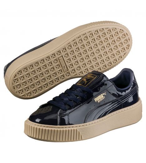 puma basket platform blu puma basket platform blu