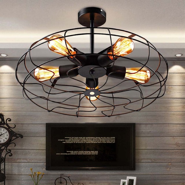 Ceiling Fan Pandent Vintage Industrial Edison Lamp Bar Restaurant Ceiling Fan Pandent Vintage Industrial Edison Lamp Bar Restaurant Bulb Light