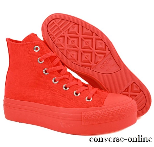 WOMEN'S Converse All Star Platform Hi Top Corallo Arancione Scarpe da ginnastica Stivali TAGLIA UK 3 WOMEN'S Converse All Star Platform Hi Top Corallo Arancione Scarpe da ginnastica Stivali TAGLIA UK 3