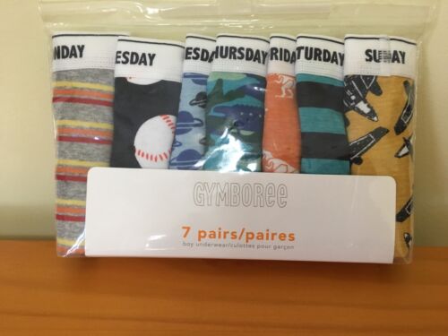 NWT Gymboree Boys Underwear 7pair//pack Briefs 7 days of week