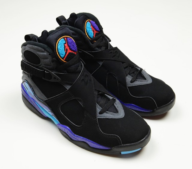 BNIB Sz 8 Jordan Men's - AIR JORDAN 8 RETRO VIII - Aqua 305381 025 Purple BNIB Sz 8 Jordan Men's - AIR JORDAN 8 RETRO VIII - Aqua 305381 025 Purple