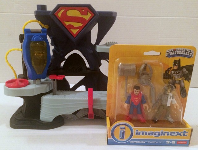 fisher price imaginext dc super friends superman playset with figurines x7675