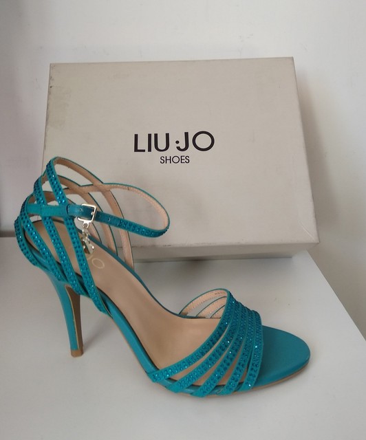 LIU JO Sandalo Clio Deep Sea verde acqua n. 39 tacco 100 LIU JO Sandalo Clio Deep Sea verde acqua n. 39 tacco 100