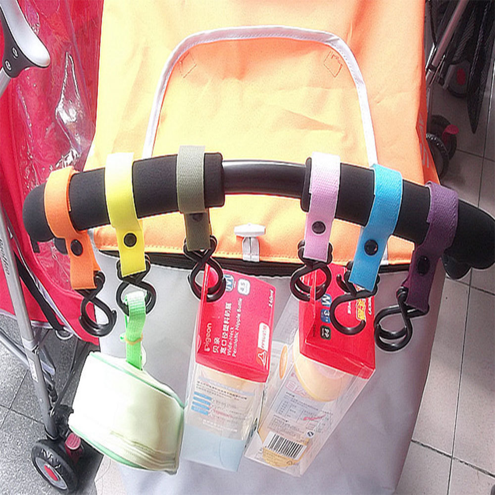 Baby Stroller Pram Pushchair Ping Bag Handbag Dual Hook Hanger 1