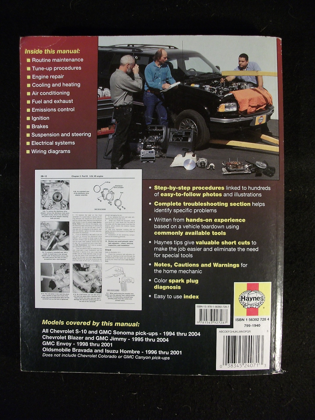 Haynes Repair Manual: Chevrolet S-10 and GMC Sonoma Pick-Ups by Max