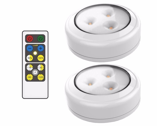 Brilliant Evolution Brrc134 Wireless Led Puck Light 2 Pack With Brilliant Evolution Brrc134 Wireless Led Puck Light 2 Pack With Remote Control