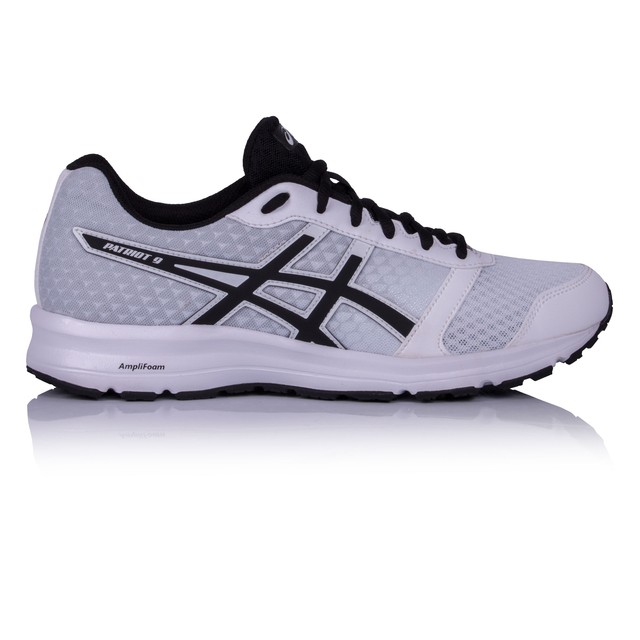 Asics Uomo Patriot 9 Scarpe da Ginnastica Corsa Sport Nero Bianco Asics Uomo Patriot 9 Scarpe da Ginnastica Corsa Sport Nero Bianco