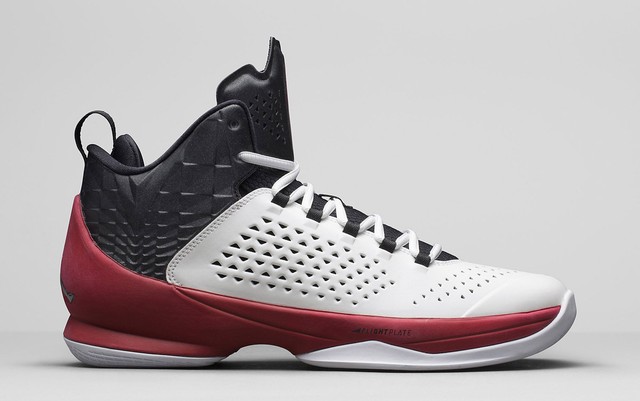 Men's Nike Jordan Melo M11 X White Black Gym Red Sneakers : P34n6661 Men's Nike Jordan Melo M11 X White Black Gym Red Sneakers : P34n6661