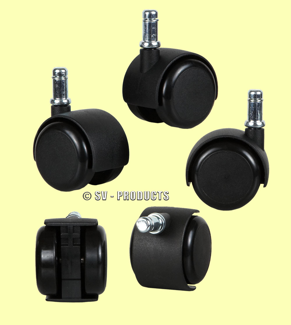 50 Office Chair Casters Soft Roll Rubber Wheel 138 Picture 1 Of