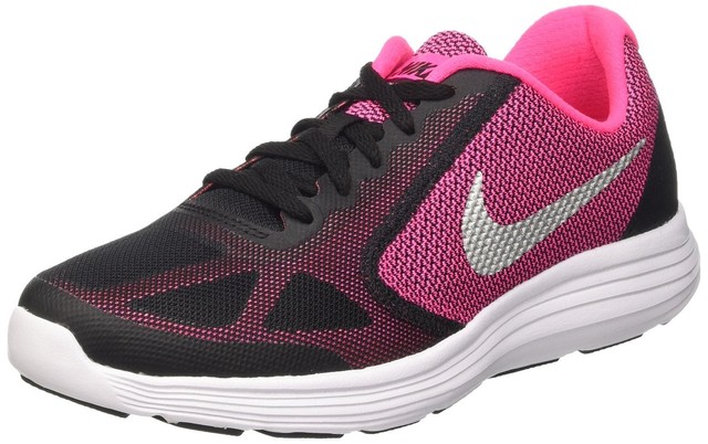 Nike Revolution 3 GS scarpa da running donna nero/fucsia Nike Revolution 3 GS scarpa da running donna nero/fucsia