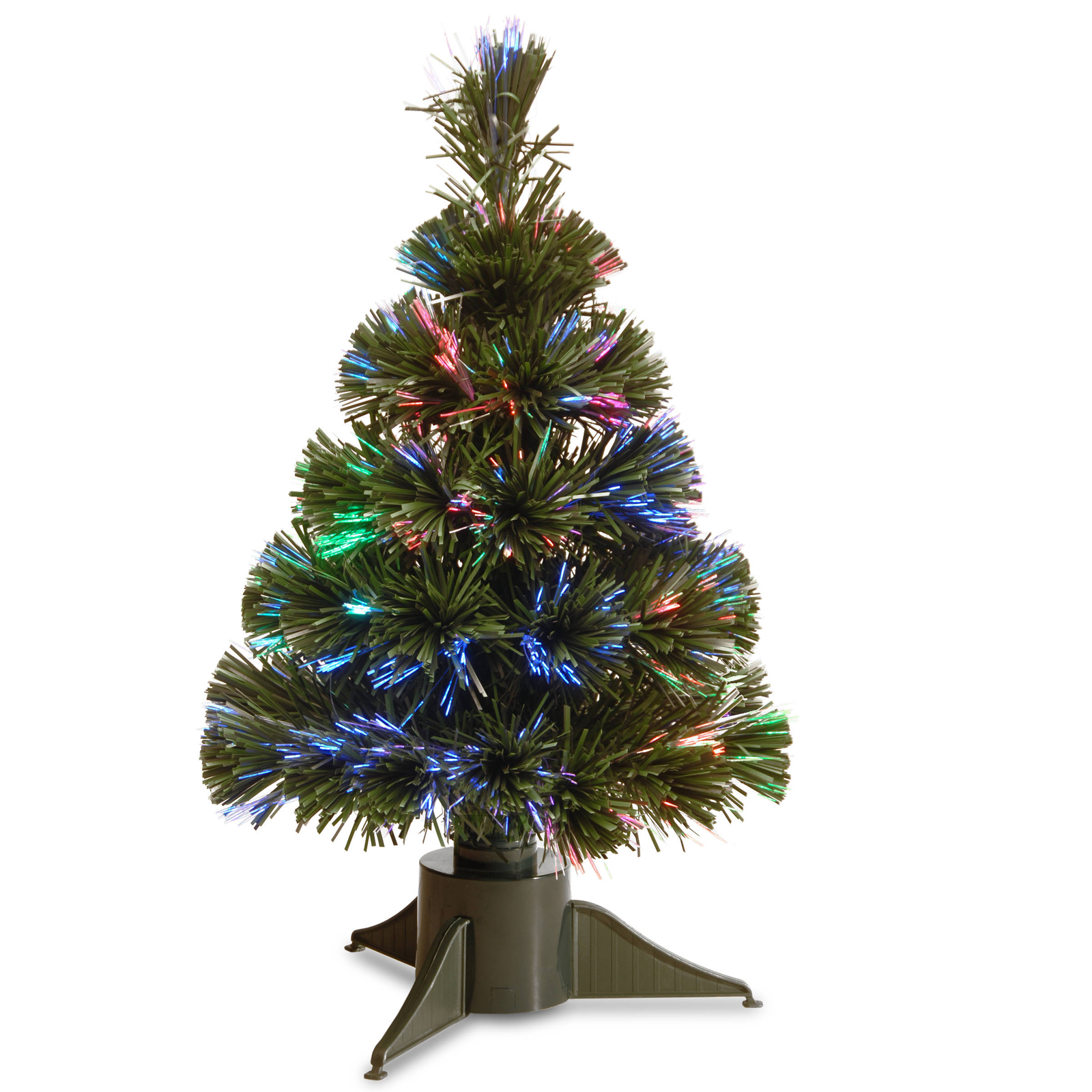 Artificial Christmas Tree Fiber Optic Crest Wood Spruce 18 Home Picture 1 Of 2