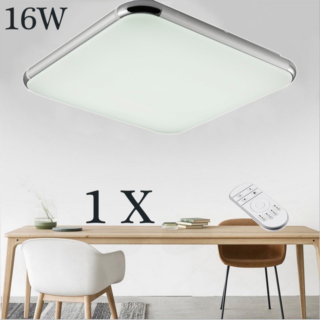 36w Dimmable Led Ceiling Light Flush Mount Kitchen Room Lamp Fixture 16w Dimmable Led Ceiling Light Flush Mount Kitchen Room Lamp Fixture Remote Us