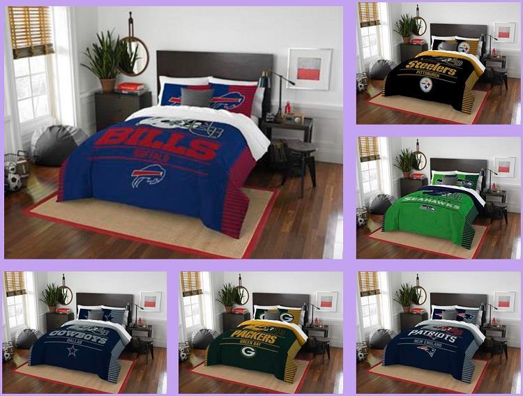 Chicago Bears Comforter Set Full Queen 3pc Nfl Team Draft Licensed Picture 1 Of