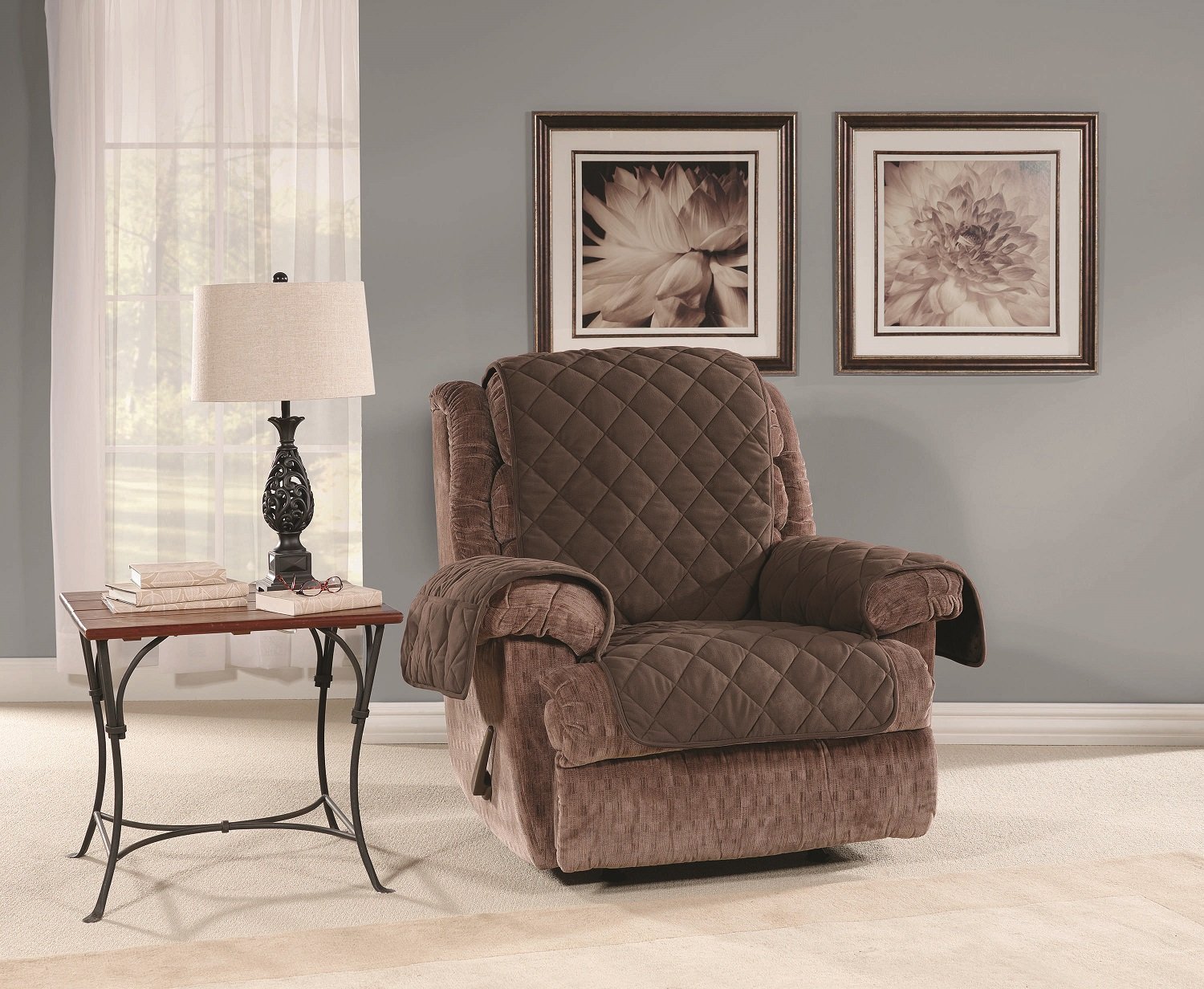 Sure Fit Sf44975 Microfleece Pet Recliner Furniture Cover Picture 1 Of 2