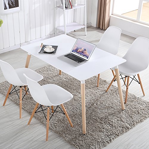 Dining Table And 4 Chairs White Plastic Office Lounge Dsw Eiffel Dining Table Set And 4 Chairs White Plastic Office Lounge Dsw Eiffel Wooden Legs